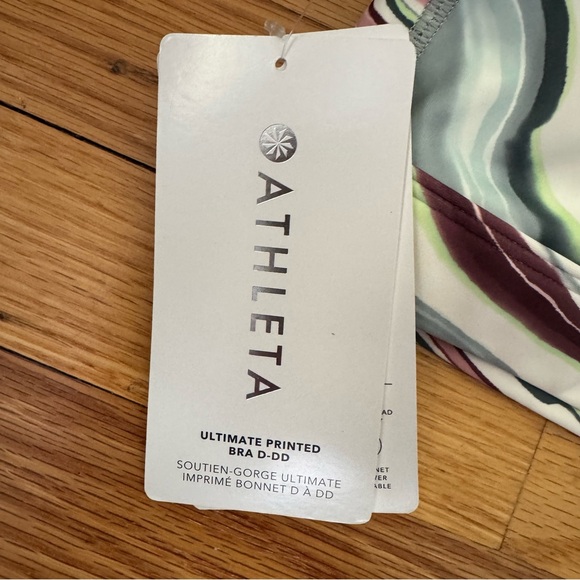 NWT Athleta ultimate printed bra M D-DD - Picture 3 of 4